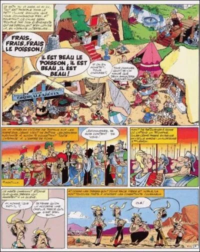 De quel album d'Astrix vient cette planche de BD ?