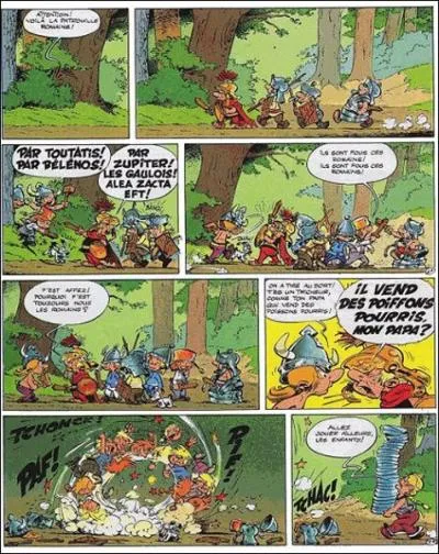 De quel album d'Astrix vient cette planche de BD ?