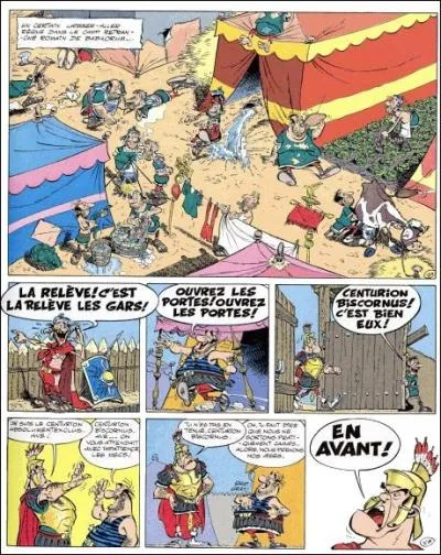 De quel album d'Astrix vient cette planche de BD ?