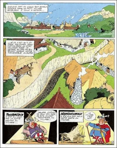 De quel album d'Astrix vient cette planche de BD ?