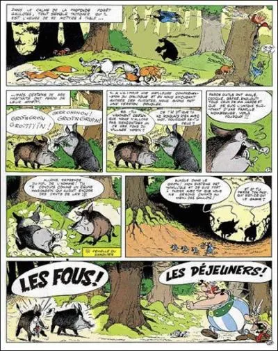 De quel album d'Astrix vient cette planche de BD ?