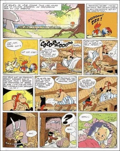 De quel album d'Astrix vient cette planche de BD ?