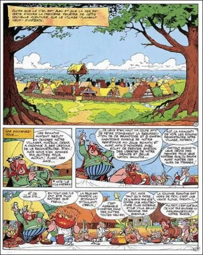 De quel album d'Astrix vient cette planche de BD ?