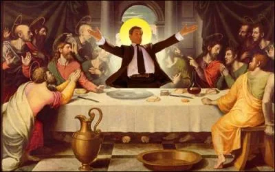 Ce matre a mme mis sur ce tableau, Nicolas Sarkozy  la place de...