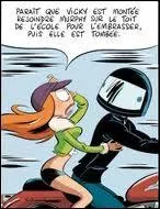 Qui est ce garon qui conduit sa moto ?