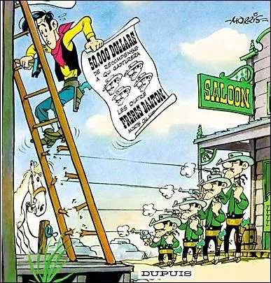 De quel album de Lucky Luke est tire cette couverture de BD ?