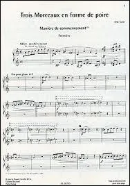 Qui a compos  Trois morceaux en forme de poire  ?