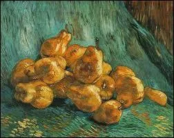Quel peintre est l'auteur de la toile  Nature morte aux poires  ?