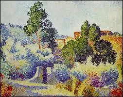 Quel peintre n  Douai en 1856 est l'auteur de la toile  Paysage de Bormes  ?