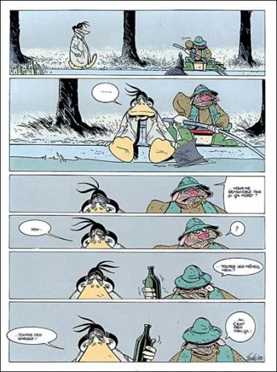 De quel album de Canardo vient cette planche de BD ?