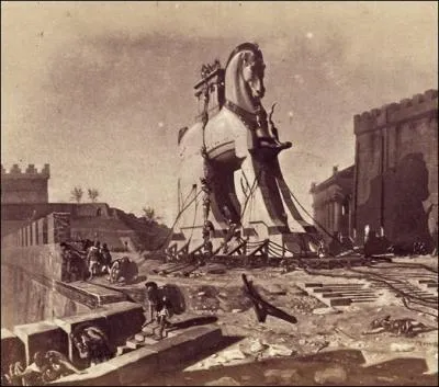 Patrimoine mondial : Cit antique dtruite par les Grecs vers 1240 av. . c. (avant l're chrtienne). Pour s'en emparer, les Grecs ont abandonn un immense cheval de bois devant sa porte.