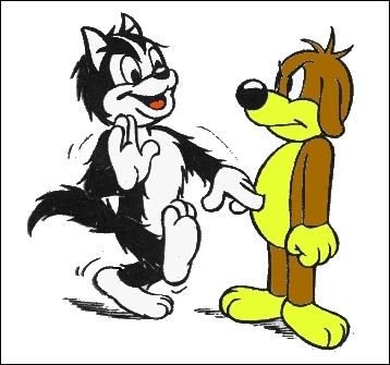 Pif et Hercule sont toujours à se chamailler. Pif le chien est apparu en 1949 dans le journal  L'Humanité . En quelle année la série animée dérivée a-t-elle été créée ?
