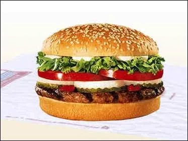Quel est le nom de ce sandwich de Burger King ?