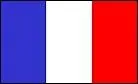 Quelles sont les trois couleurs du drapeau de France ? (dans l'ordre et en anglais)