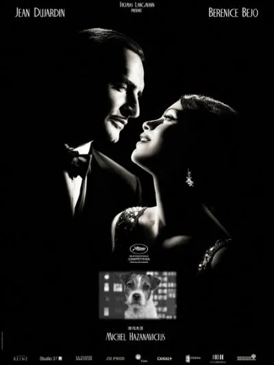 Hollywood 1927. George Valentin est une vedette du cinma muet  qui tout sourit... . Film franais, muet et en noir et blanc de Michel Hazanavicius de 2011 avec Jean Dujardin et Brnice Bjo