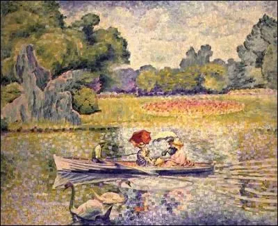 Promenade en barque au bois de Boulogne