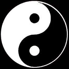 Le dessin symbole du yin et du yang (Taijitu) montre la compl&eacute;mentarit&eacute; des extr&ecirc;mes en m&ecirc;lant deux dessins identiques noirs et blancs. Ce signe est li&eacute; au...