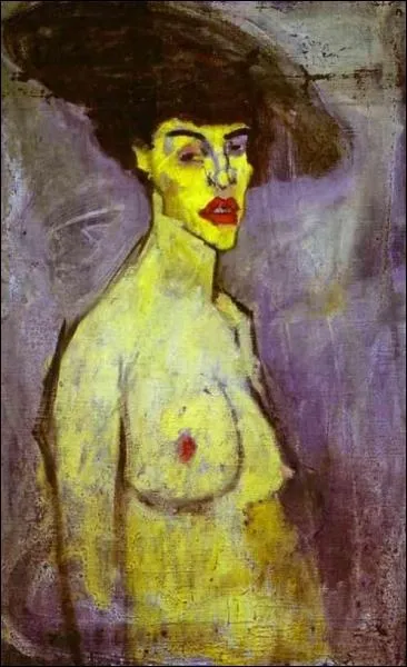 Nu au chapeau, 1908
