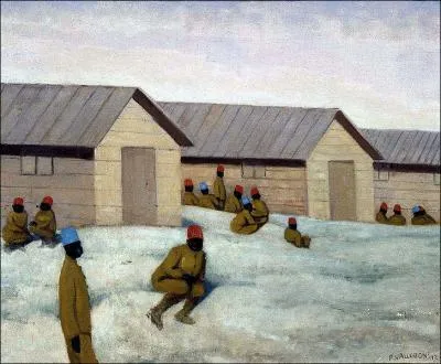 Soldats sngalais au camp de Mailly, 1917