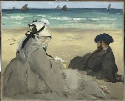 Dans son tableau Sur la plage (1873) dans lequel il reprsente sa femme et son frre, ce peintre a mlang des grains de sable  la peinture. De qui s'agit-il ?