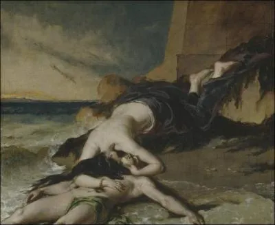 Le mythe de Hro et Landre a inspir de nombreux peintres et potes. Qui a reprsent dans le tableau ci-contre le suicide de Hro, anantie par la mort de Landre (1828) ?