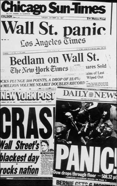 La chute de la bourse de Wall Street est lourde de consquences et engendre la Grande dpression. En quelle anne le krach boursier dont il est ici question a-t-il lieu ?