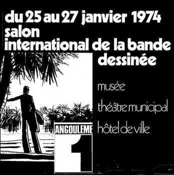 En janvier se droule le 1er Festival International de la Bande dessine  Angoulme Qui est l'auteur de l'affiche du Festival ?