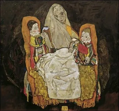 La Mre avec ses deux Enfants, 1915-1917