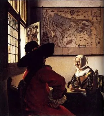 Officier et femme riant, 1657