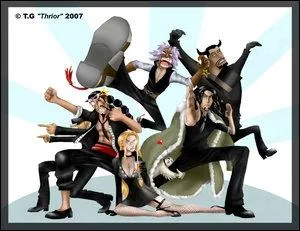 Comment les membres du CP9 essayent-ils de gagner du temps pour que Spandam et Rob Lucci avec Robin passent la porte de la justice ?