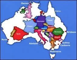 L'Australie le continent c'est 14 fois la superficie de la France, et seulement 22, 6 millions d'habitants, lesquels vivent en quasi-totalit... ?