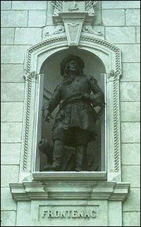 Qui est cet homme qui fut nomm gouverneur de la Nouvelle-France par Louis XIV ? On lui doit la clbre phrase :  Je vous rpondrai par la bouche de mes canons ! .