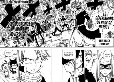 Que fait Natsu dans le scan 283 ?