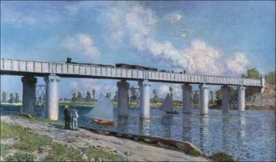  Le pont du chemin de fer  Argenteuil   est l'oeuvre de ...