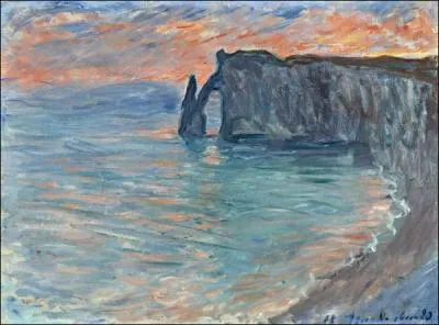   Les Falaises  Etretat  est l'oeuvre de ...