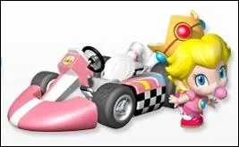 Sur quel vhicule Bb Peach se trouve-t-elle ?