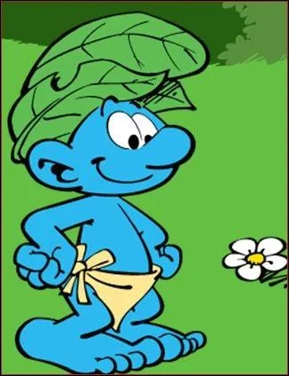 C'est une sorte de Tarzan Schtroumpf , c'est le ...