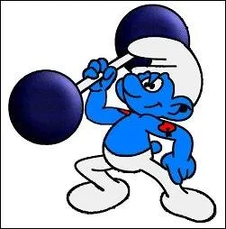 Il aime faire dmonstration de sa force devant la Schtroumpfette , c'est le ...