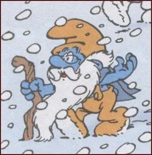 Il est encore plus vieux que le Grand Schtroumpf , c'est le ...