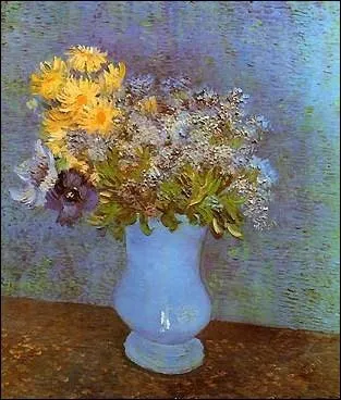 Qui a peint  Vase avec lilas, marguerites et anmones  ?