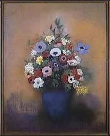 Qui a peint  Anmones et lilas dans un vase bleu  ?