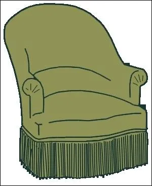 Ce fauteuil aux pieds cachs par un volant, porte le nom d'un animal anoure  sang froid, qui peut tre  buffle ,  accoucheur  ou simplement  commun . Quel est ce nom ?