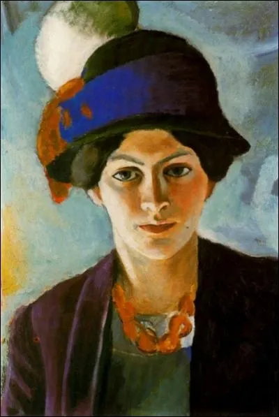 Portrait de la femme de l'artiste - Elisabeth au chapeau