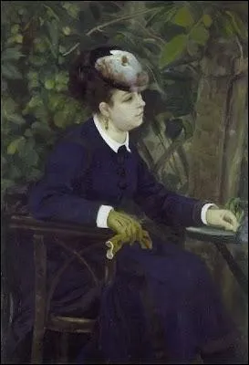 Femme dans un jardin dit - La femme  la mouette, 1868