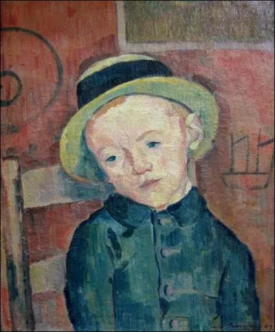 Portrait du petit garon au chapeau