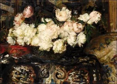 Nature morte aux pivoines blanches