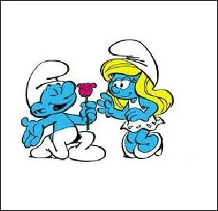 Mais qui est ce schtroumpf qui dclare sa flamme  la schtroumpfette ?