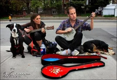 Jeune couple pas princier, mais ils s'aiment, c'est le plus important.