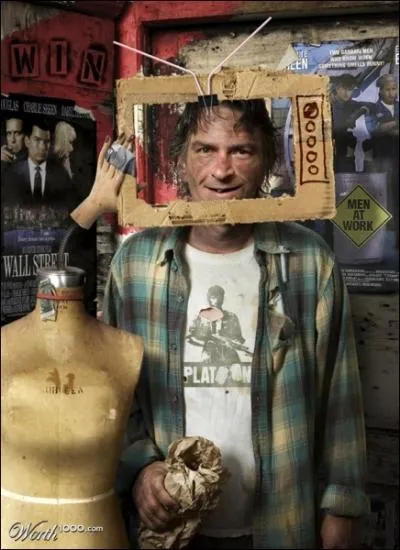 Lui a connu le succs dans les annes 80, a en voir les affiches colles au mur, mais il a un peu trop pt les plombs.