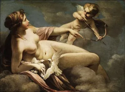 Une inspiration mythologique pour cette jolie peinture avec colombes de ?